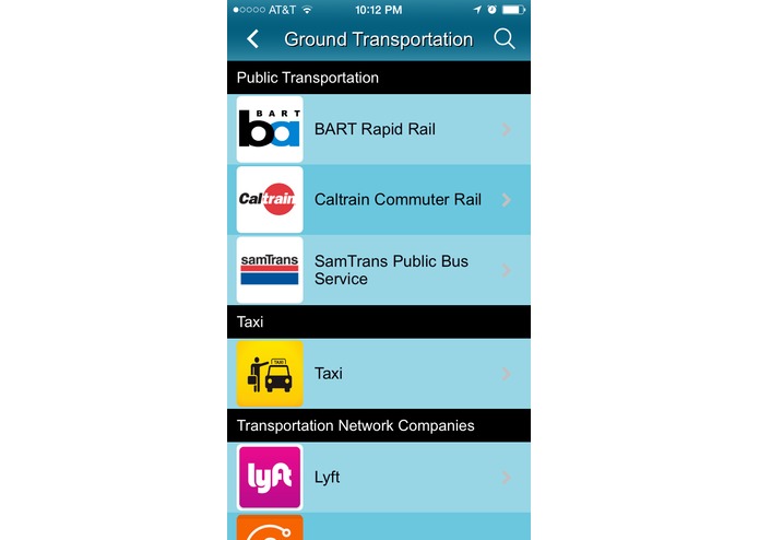 The SFO App – screenshot 5