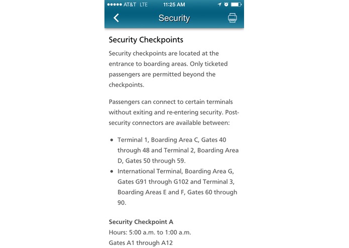 The SFO App – screenshot 9