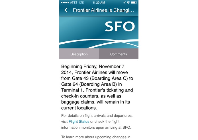 The SFO App – screenshot 26