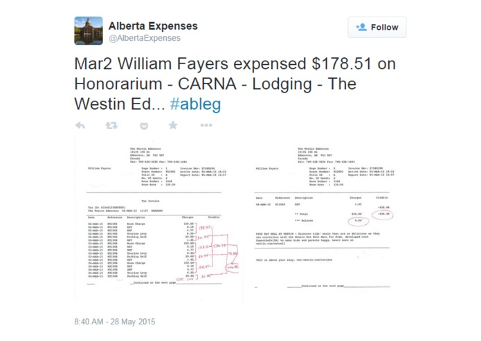 AlbertaExpenses – screenshot 2