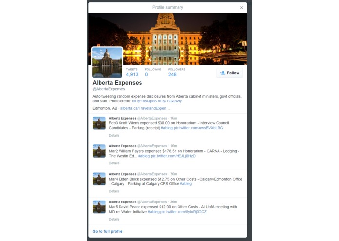 AlbertaExpenses – screenshot 3