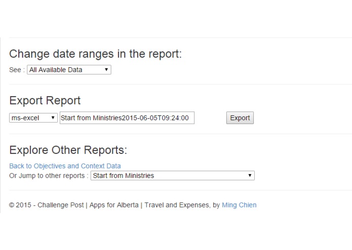 Alberta Public Disclosure of Travel and Expenses examine expenses and receipts – screenshot 4