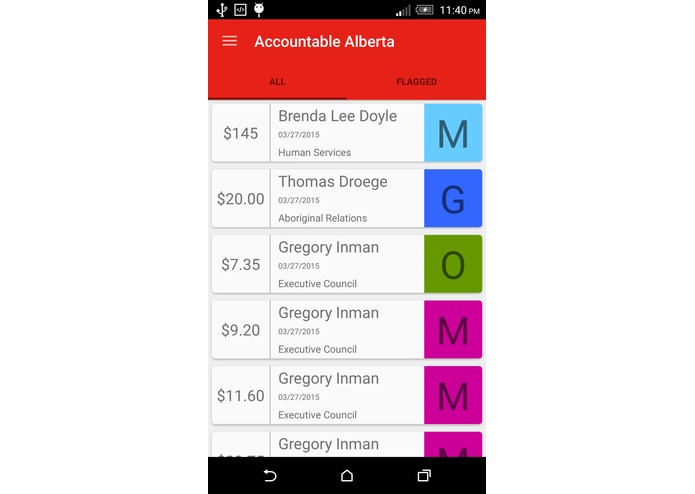 Accountable Alberta – screenshot 2