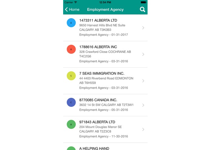 Alberta BIZ – screenshot 6