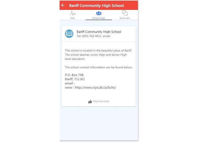 The easiest way to locate and bookmark schools in Alberta  – screenshot 3