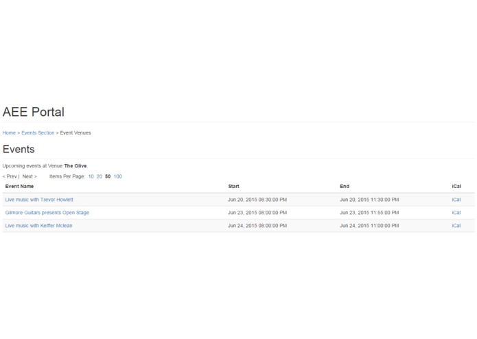 Alberta Events Expenses Portal (AEEP) – screenshot 1