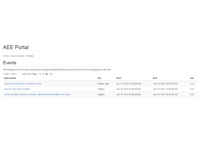 Alberta Events Expenses Portal (AEEP) – screenshot 5