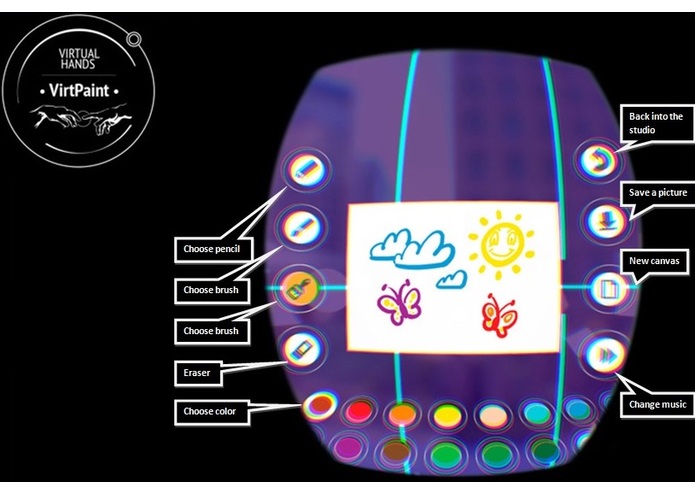 VIRTUAL HANDS: VirtPaint – screenshot 2