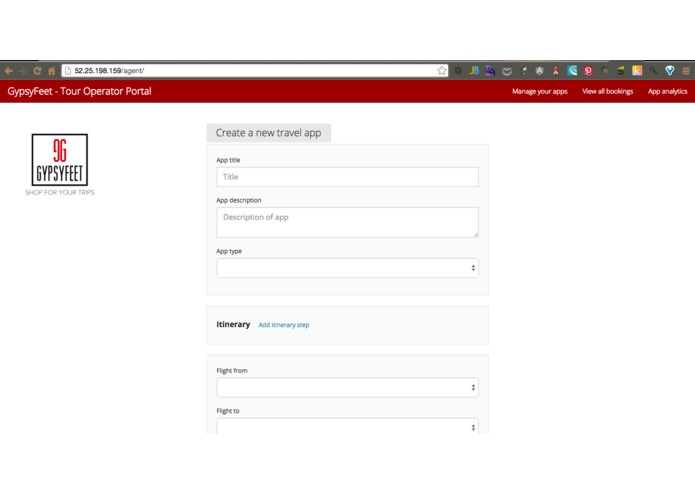GypsyFeet London Hack – screenshot 1