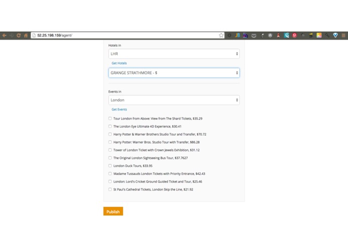 GypsyFeet London Hack – screenshot 4
