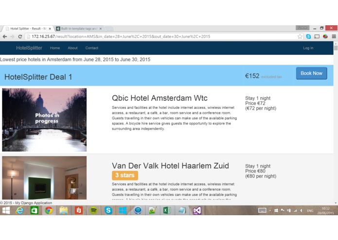 HotelSplitter – screenshot 1