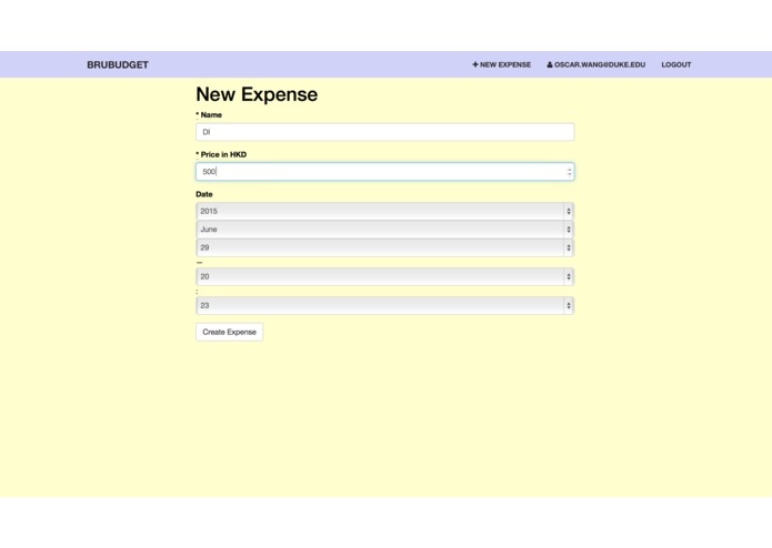 BruBudget – screenshot 3