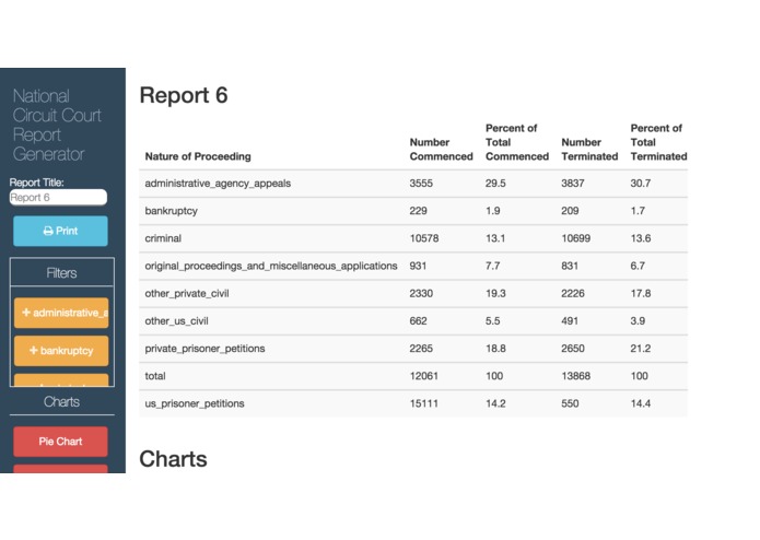 National Circuit Court Report Generator – screenshot 1