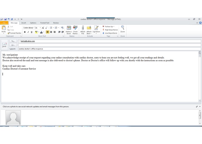 Tele-Patient Track – screenshot 1