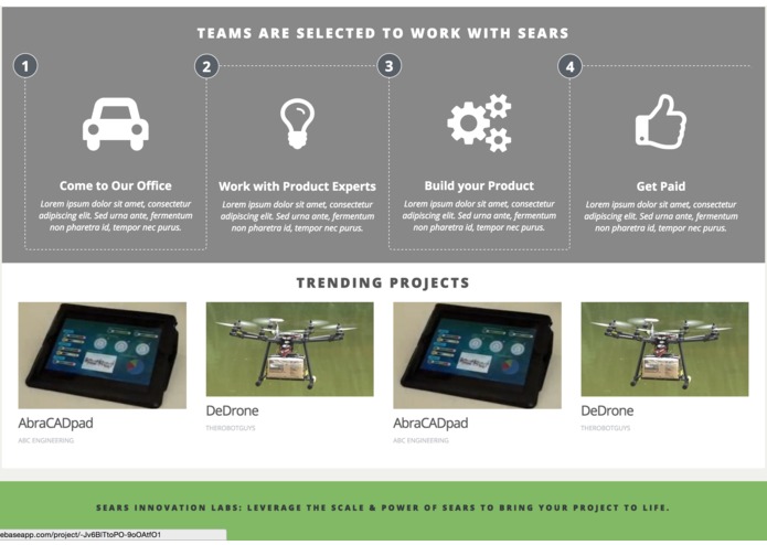 Sears Innovation Labs – screenshot 2