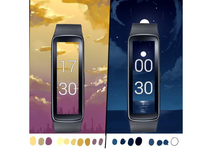 Gear Fit Dynamic Clock – screenshot 1