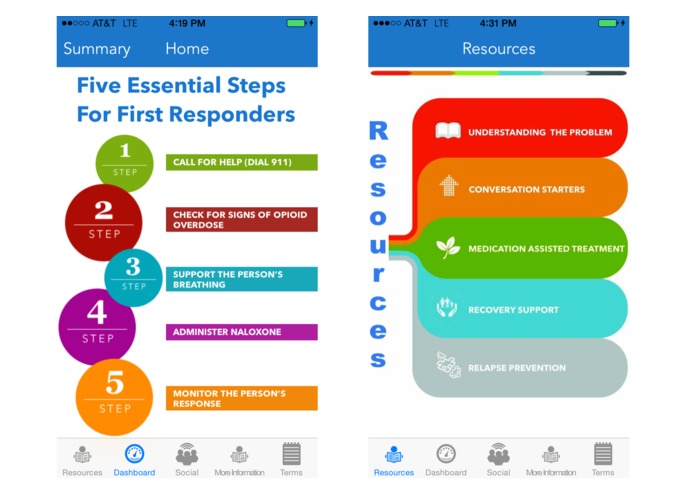 Opioid Overdose Prevention App – screenshot 1