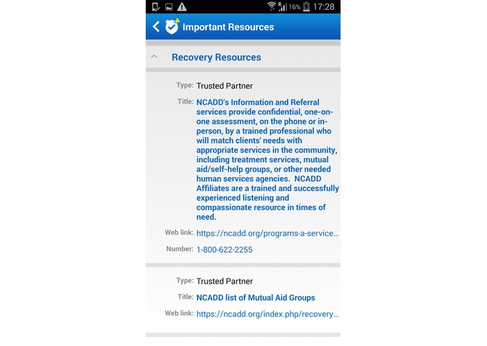 Reintegration monitor – screenshot 3