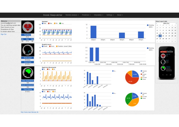 Snorek is the origin of SnoreWare, Sleep Data Analysis – screenshot 8