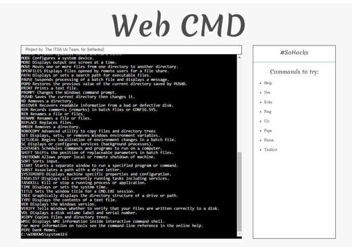 Web CMD - by ITSA Us – screenshot 2