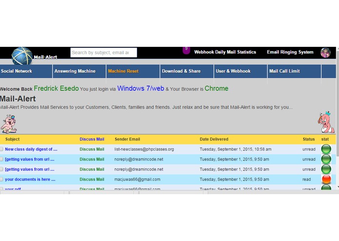 Mail-Alert (Mail Answering Machine) – screenshot 1