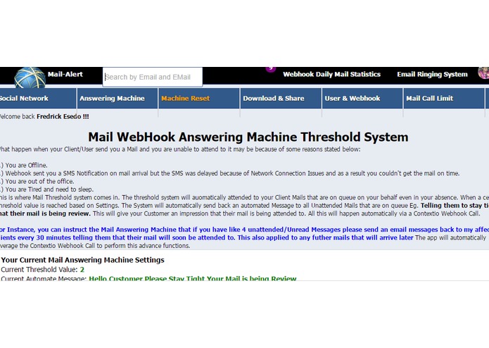 Mail-Alert (Mail Answering Machine) – screenshot 3