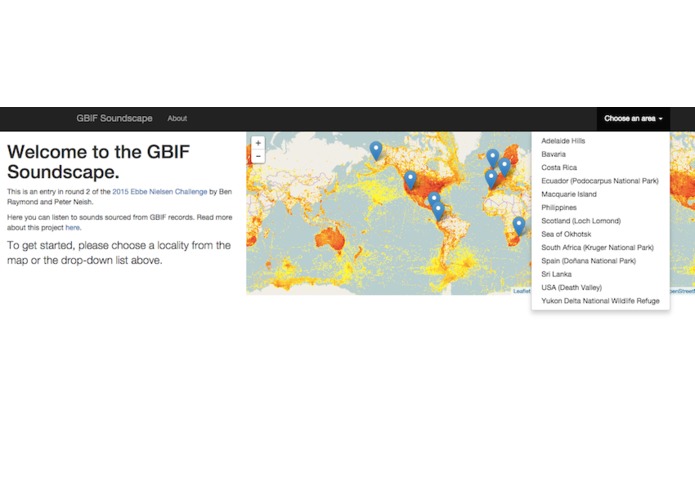 GBIF Soundscape 2 – screenshot 1