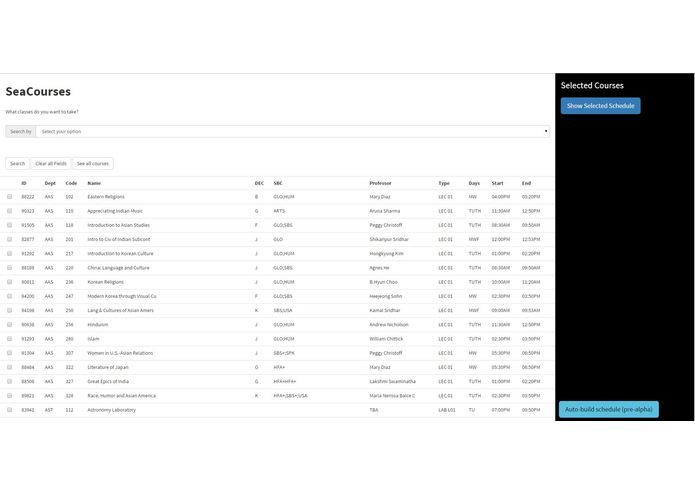SeaCourses – screenshot 1
