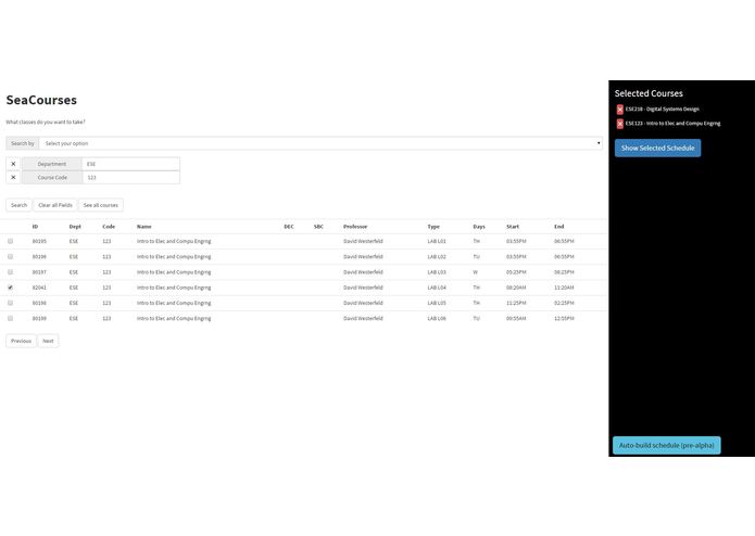 SeaCourses – screenshot 2