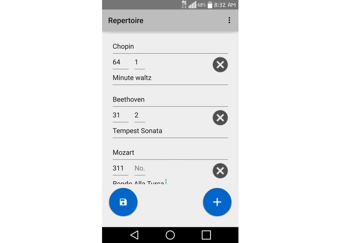Repertoire – screenshot 2