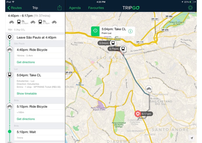 TripGo in São Paulo – screenshot 2