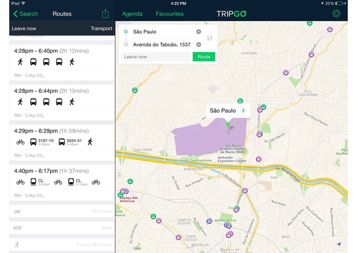 TripGo in São Paulo – screenshot 4