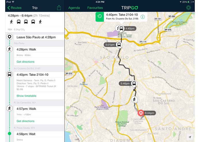 TripGo in São Paulo – screenshot 9