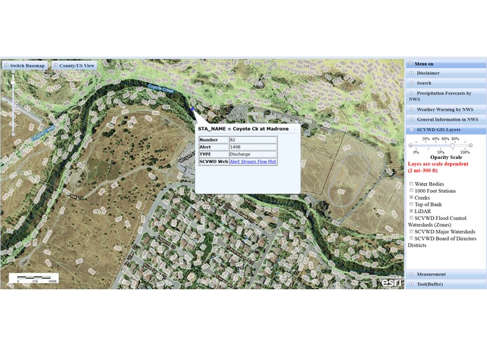 alert webpage: GIS online version(GIS layers & Plot) – screenshot 1