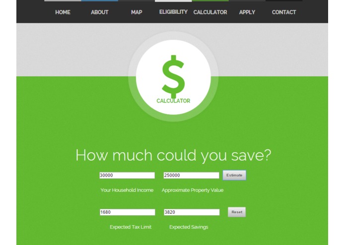 Baltimore Tax Credit Map – screenshot 2