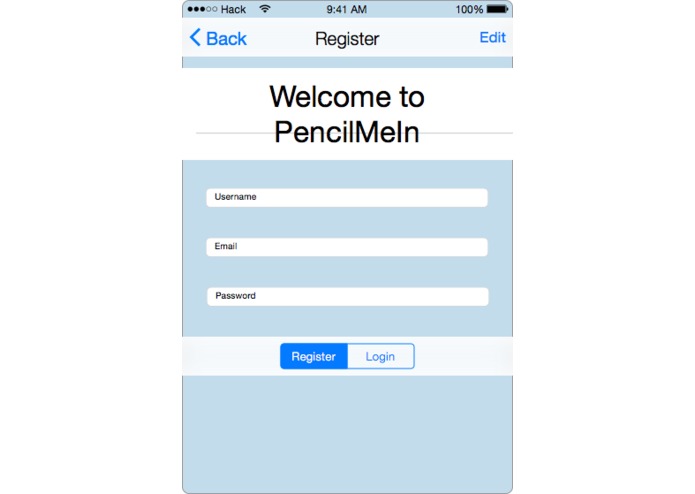 PencilMeIn – screenshot 1