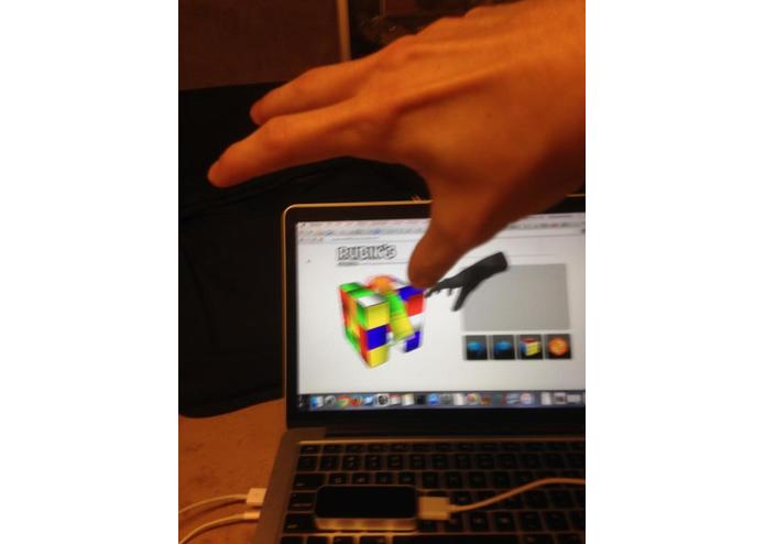 Leap Cube (Rubik's Cube + Leap Motion) – screenshot 1