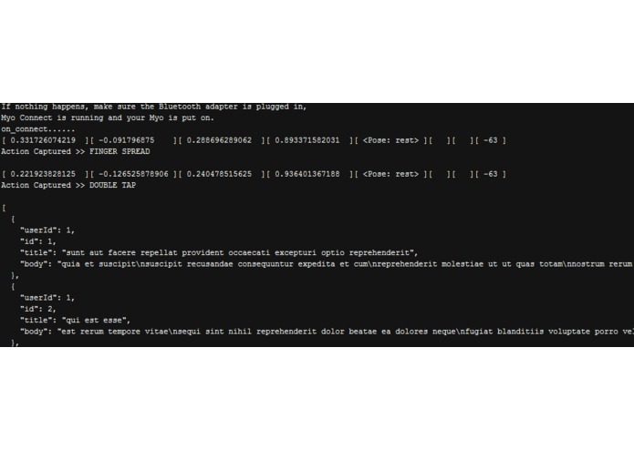 Myo-gestures-control – screenshot 1