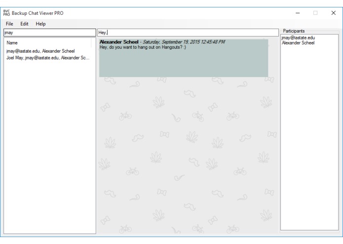 Backup Chat Viewer – screenshot 1