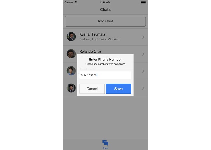 IBMessenger – screenshot 2