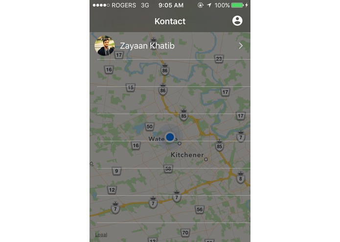 Kontact – screenshot 1