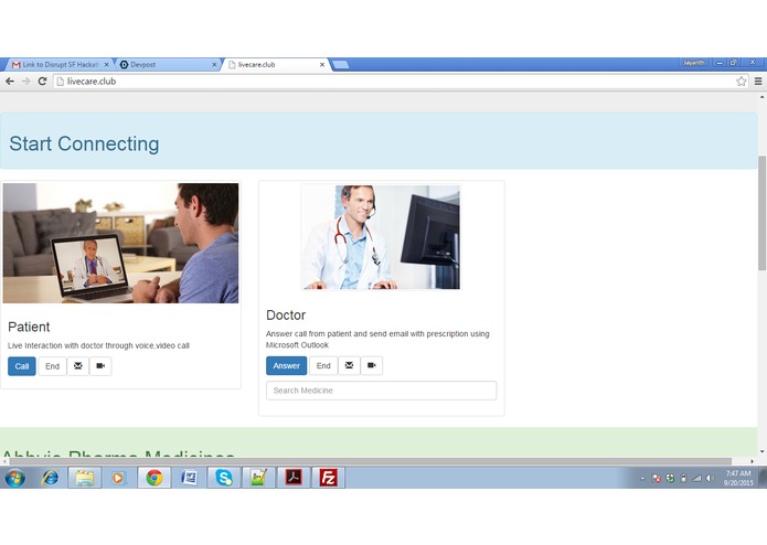 TeleMedicine(www.livecare.club) – screenshot 2