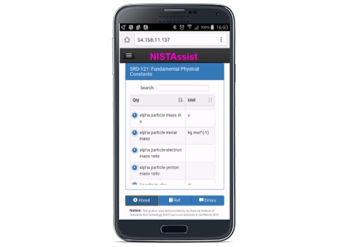 NISTAssist – screenshot 2