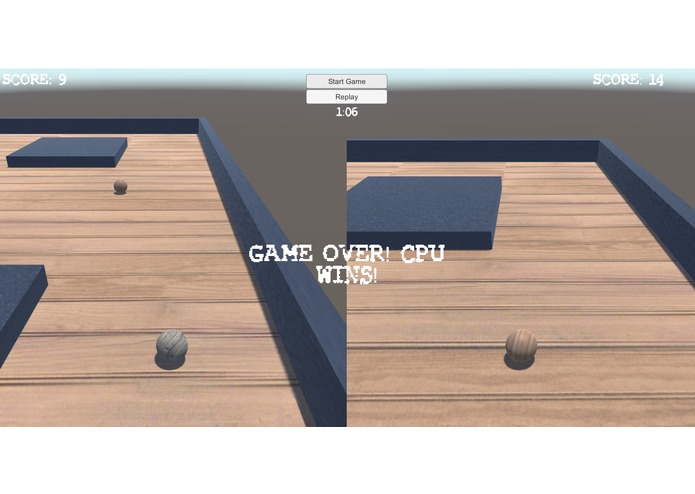 Ball game against CPU (Windows and Mac OS X) – screenshot 1