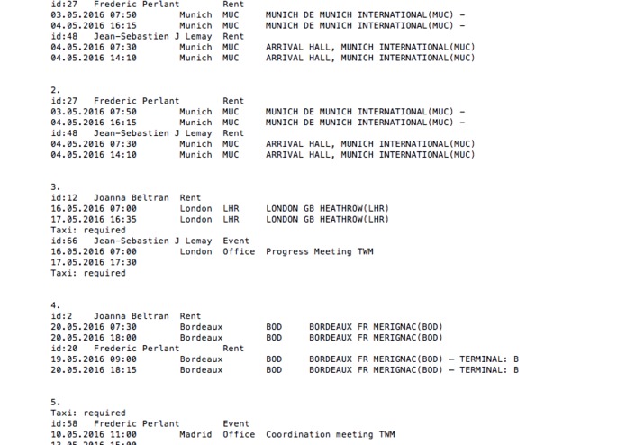 biztrip – screenshot 1