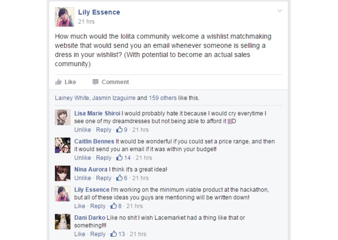 lace-wish – screenshot 1