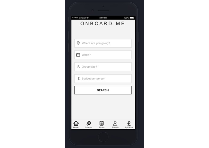 OnBoardMe-Prototype – screenshot 1