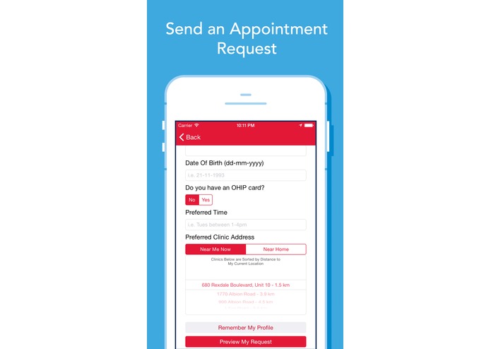 Clinic Wait Times + Map – screenshot 4