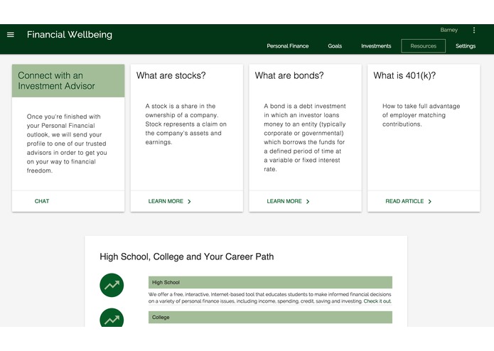 Financial Wellbeing – screenshot 3
