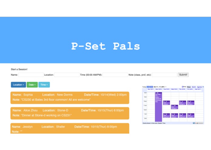 Pset Partner Finder! (aka Academic Tinder) – screenshot 1